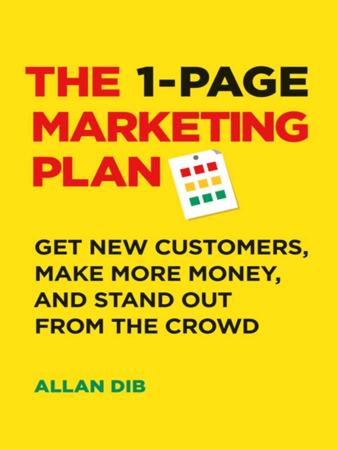 The 1 Page Marketing Plan