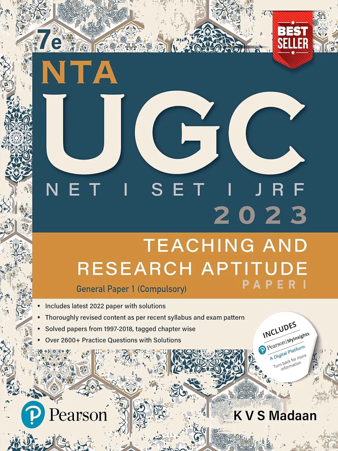 NTA UGC NET /SET/JRF Paper 1, Teaching and Research Aptitude – 2023, Includes latest 2022 paper